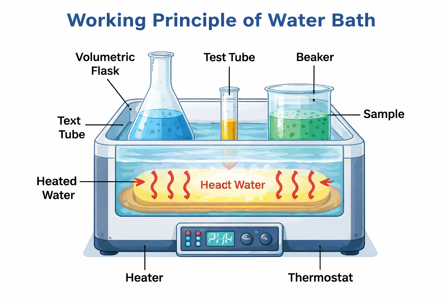 Working Principle of Water Bath