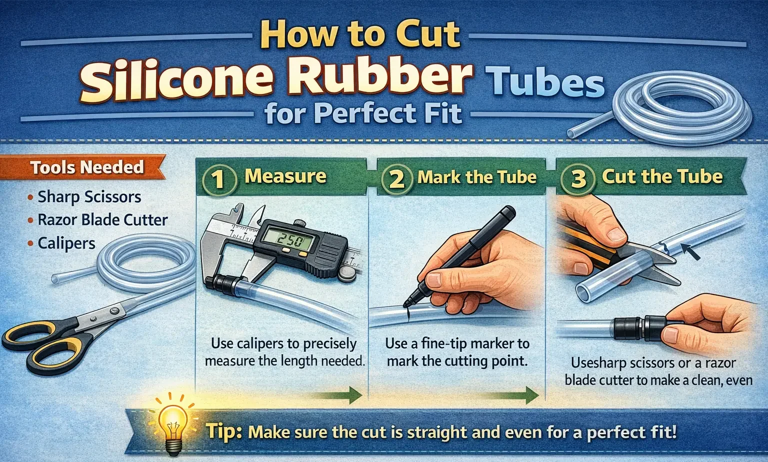 How to Cut Silicone Rubber Tubes for Perfect Fit