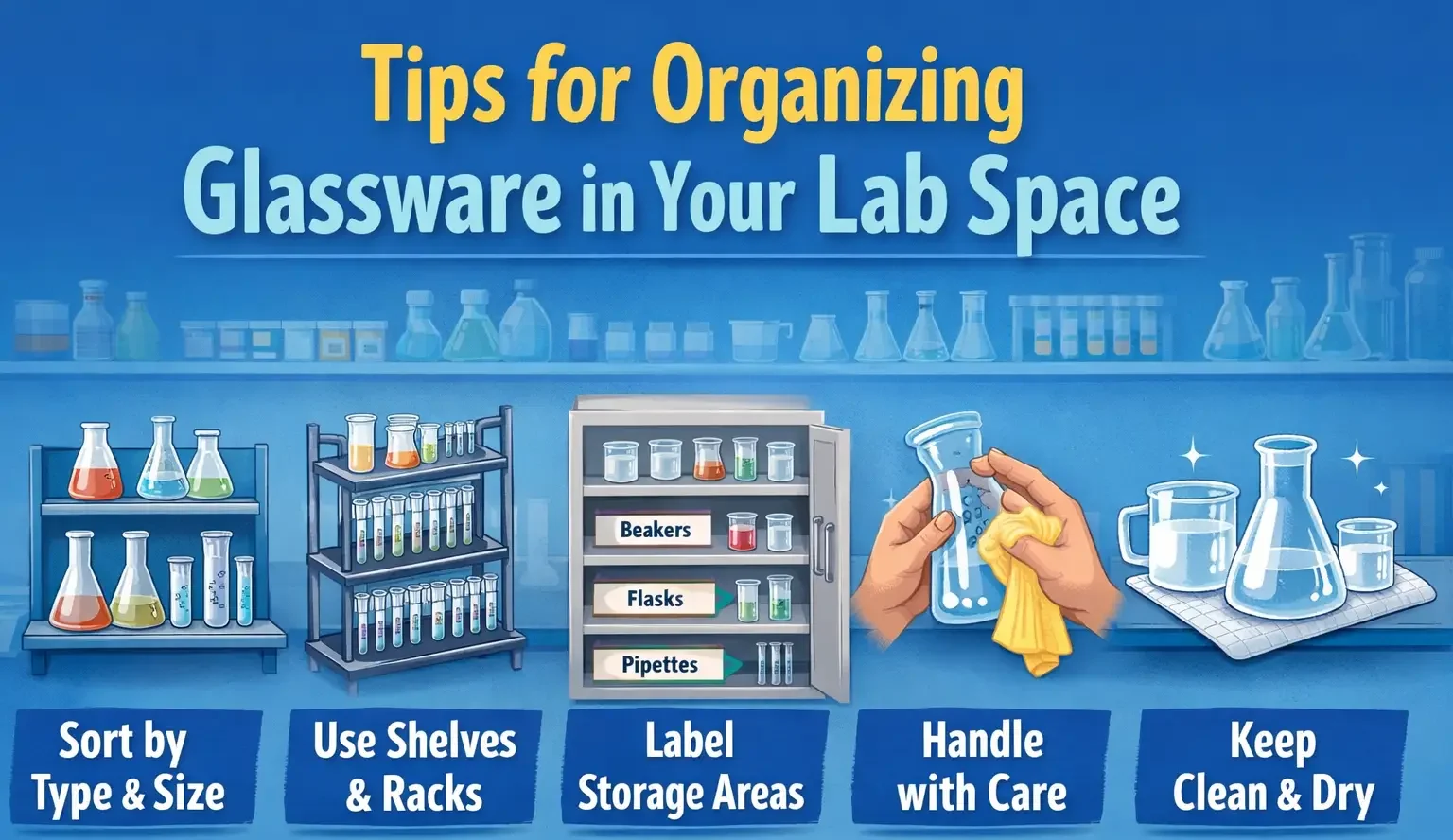 Tips for Organizing Glassware in Your Lab Space
