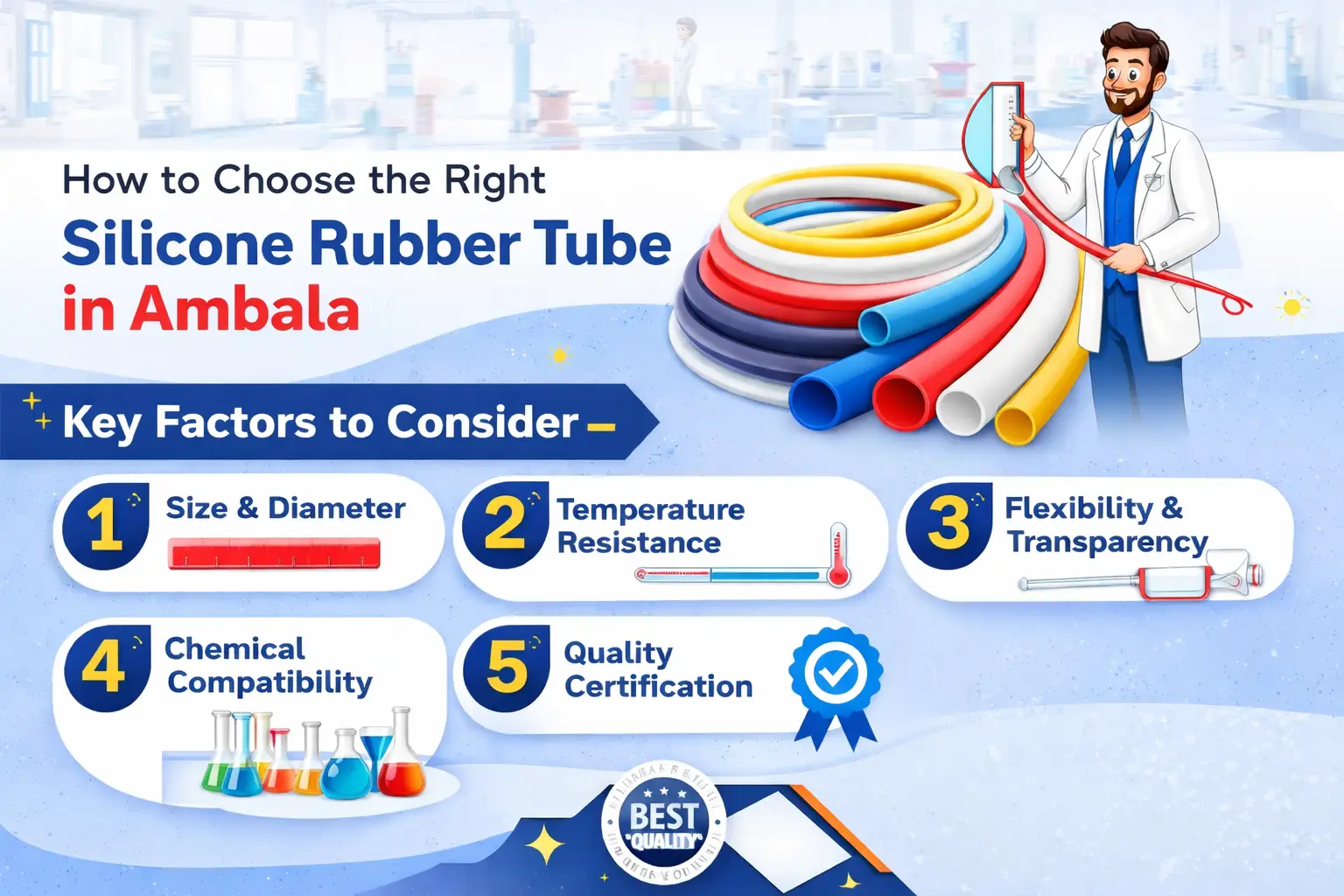How to Choose the Right Silicone Rubber Tube in Ambala