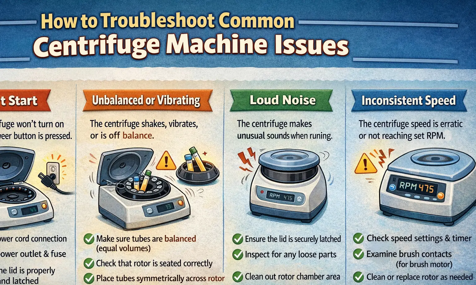 How to Troubleshoot Common Centrifuge Machine Issues