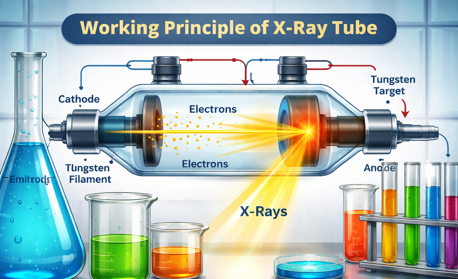 X-ray tube working principle explained