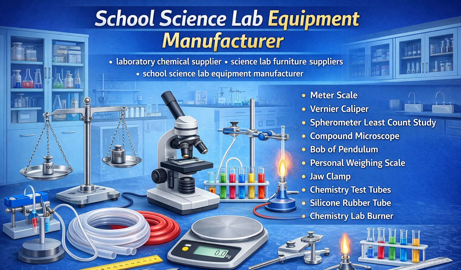 school science lab equipment manufacturer