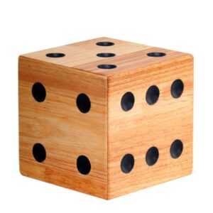 Dice Large, Wooden